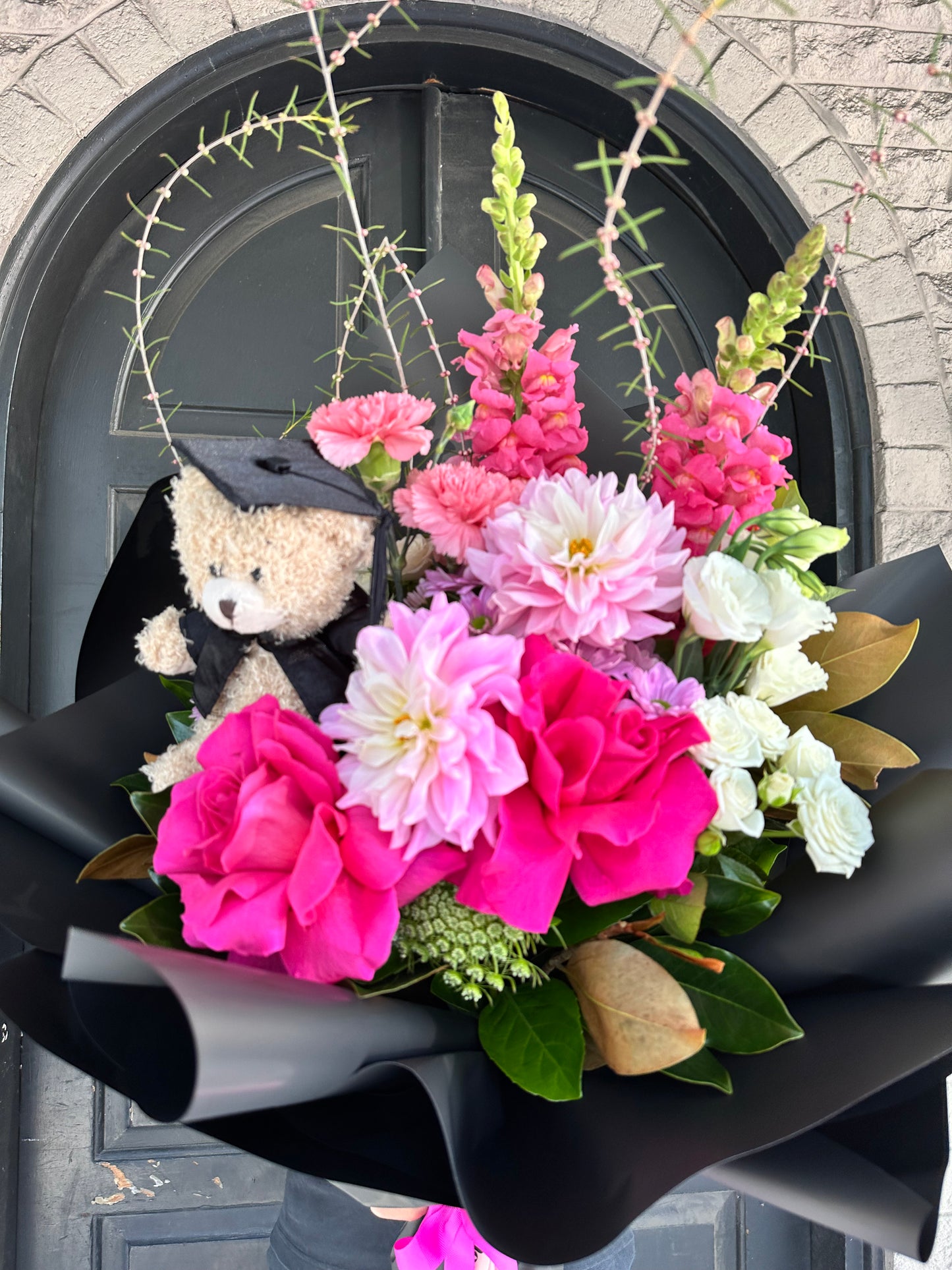 Graduation Blooms & Bear